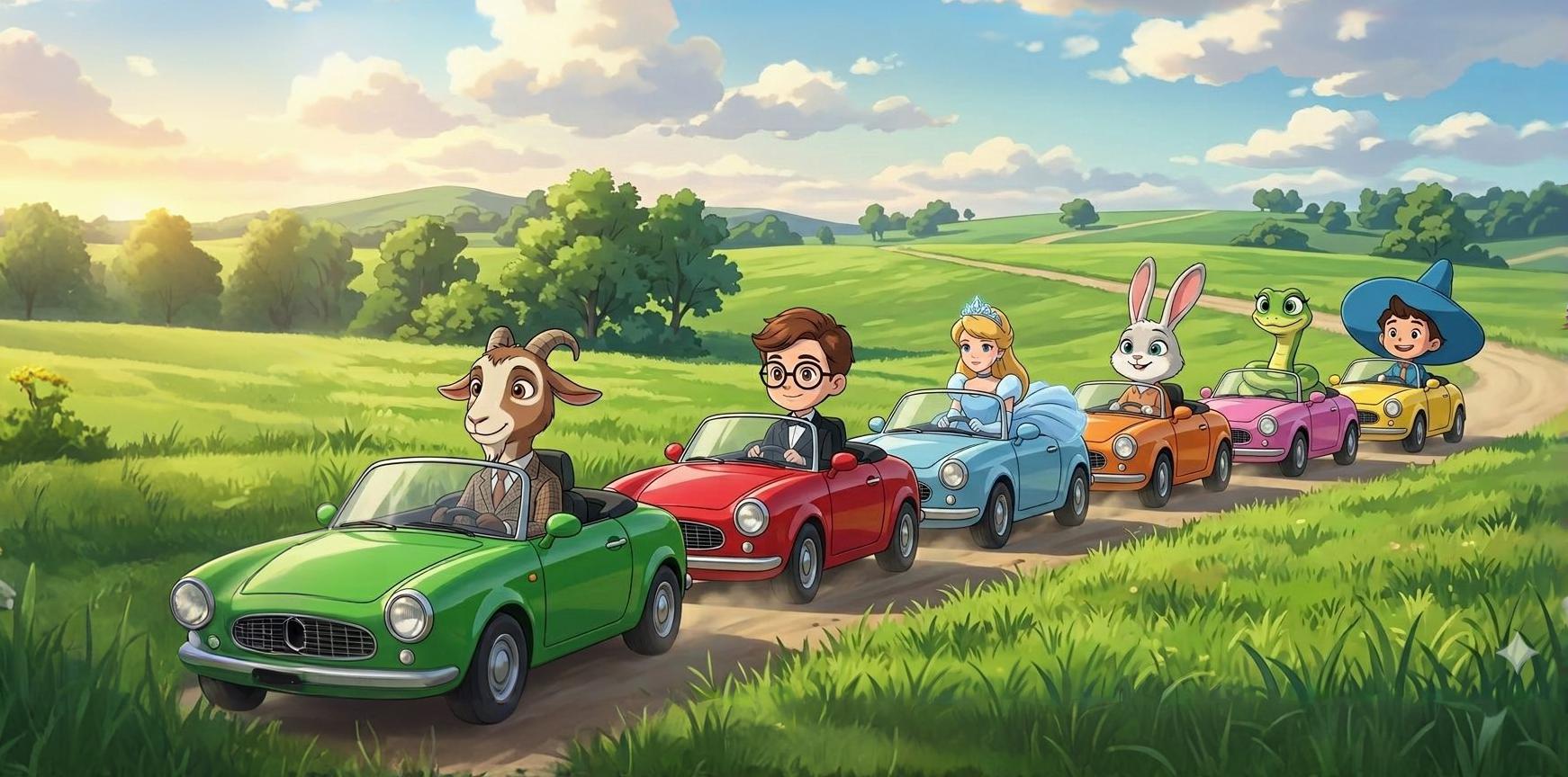 Задание 1. Кто за кем едет по дороге